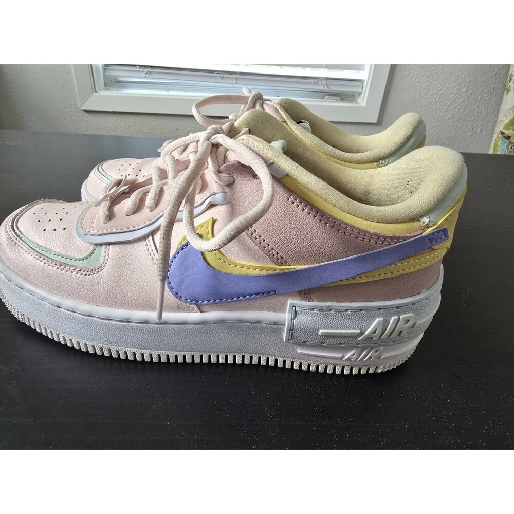 Authentic Nike Women's Air Force 1 Shadow "Light Soft Pink" Sneakers Size 7.5